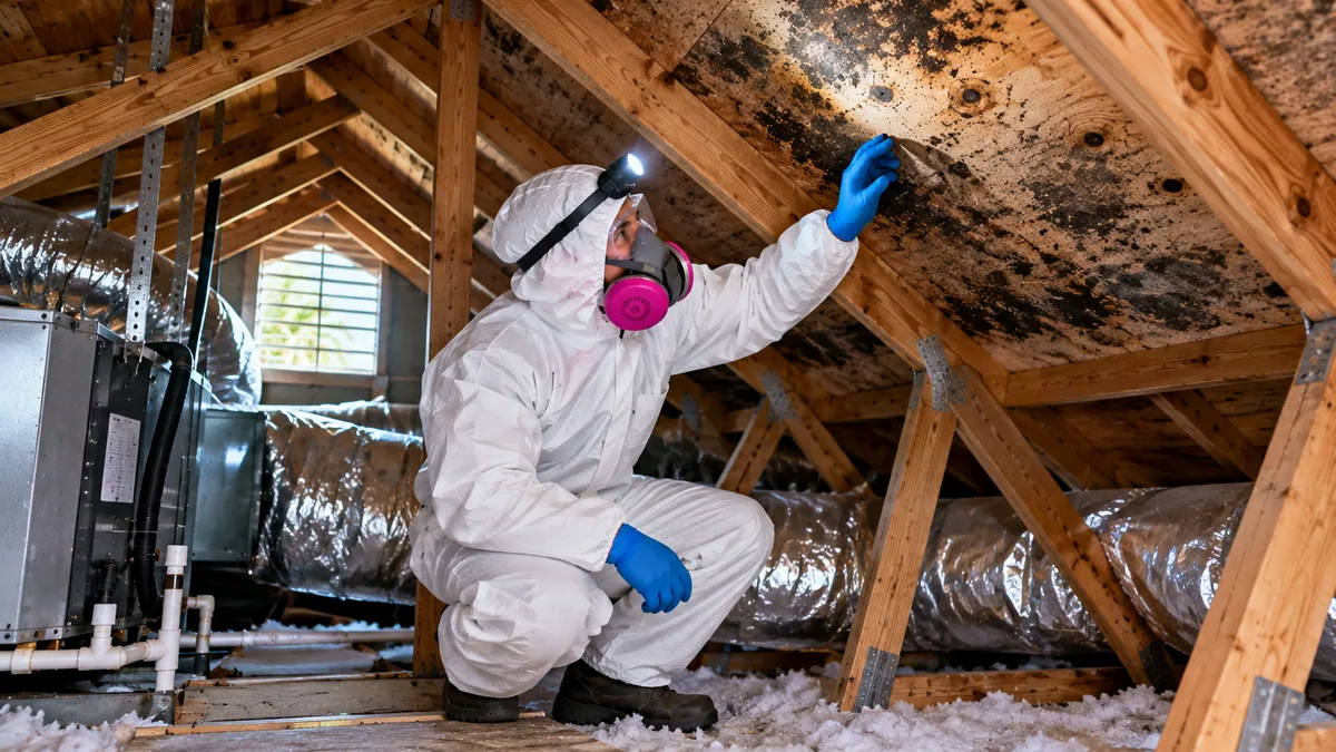 Attic Mold Removal in Royal Palm Beach